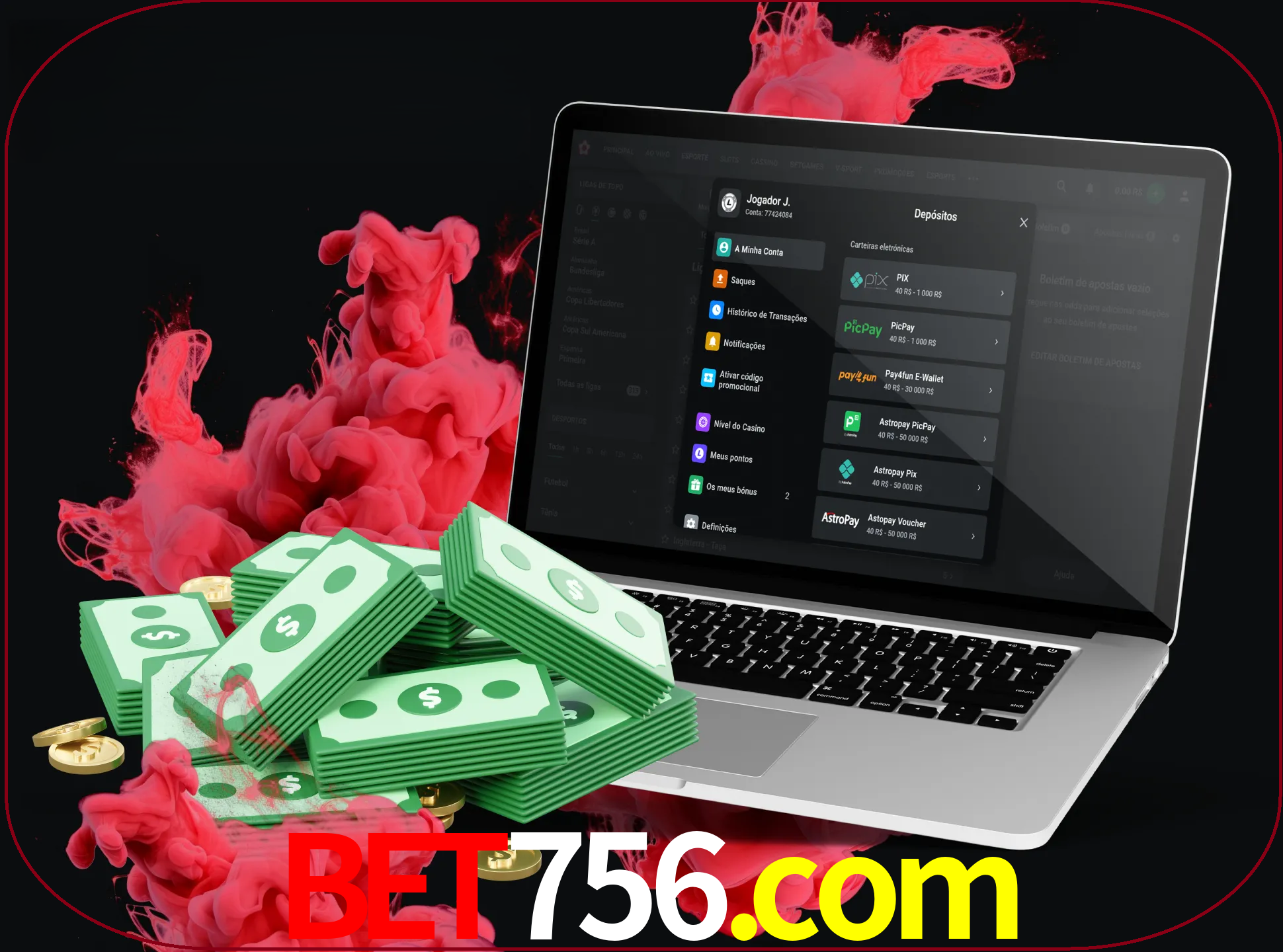 Para efetuar um depósito na sua conta bet756, basta escolher o método de depósito e especificar o montante.