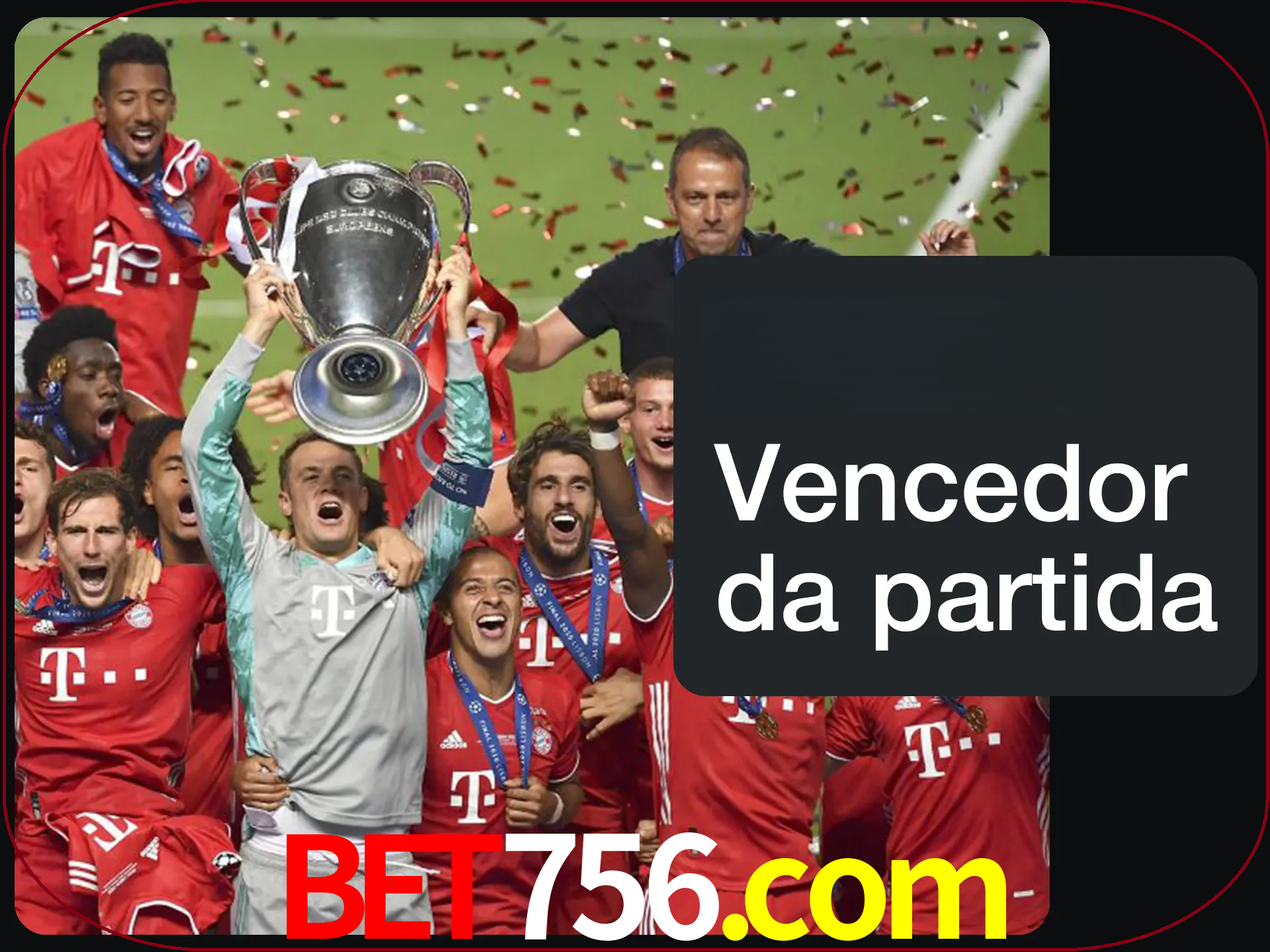 Aposte no vencedor e ganhe uma grande quantia de dinheiro.