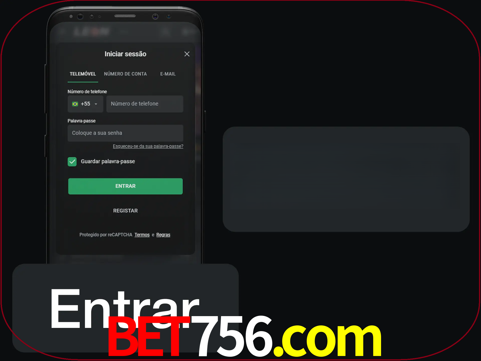 Faça o login para começar a apostar e jogar no cassino.