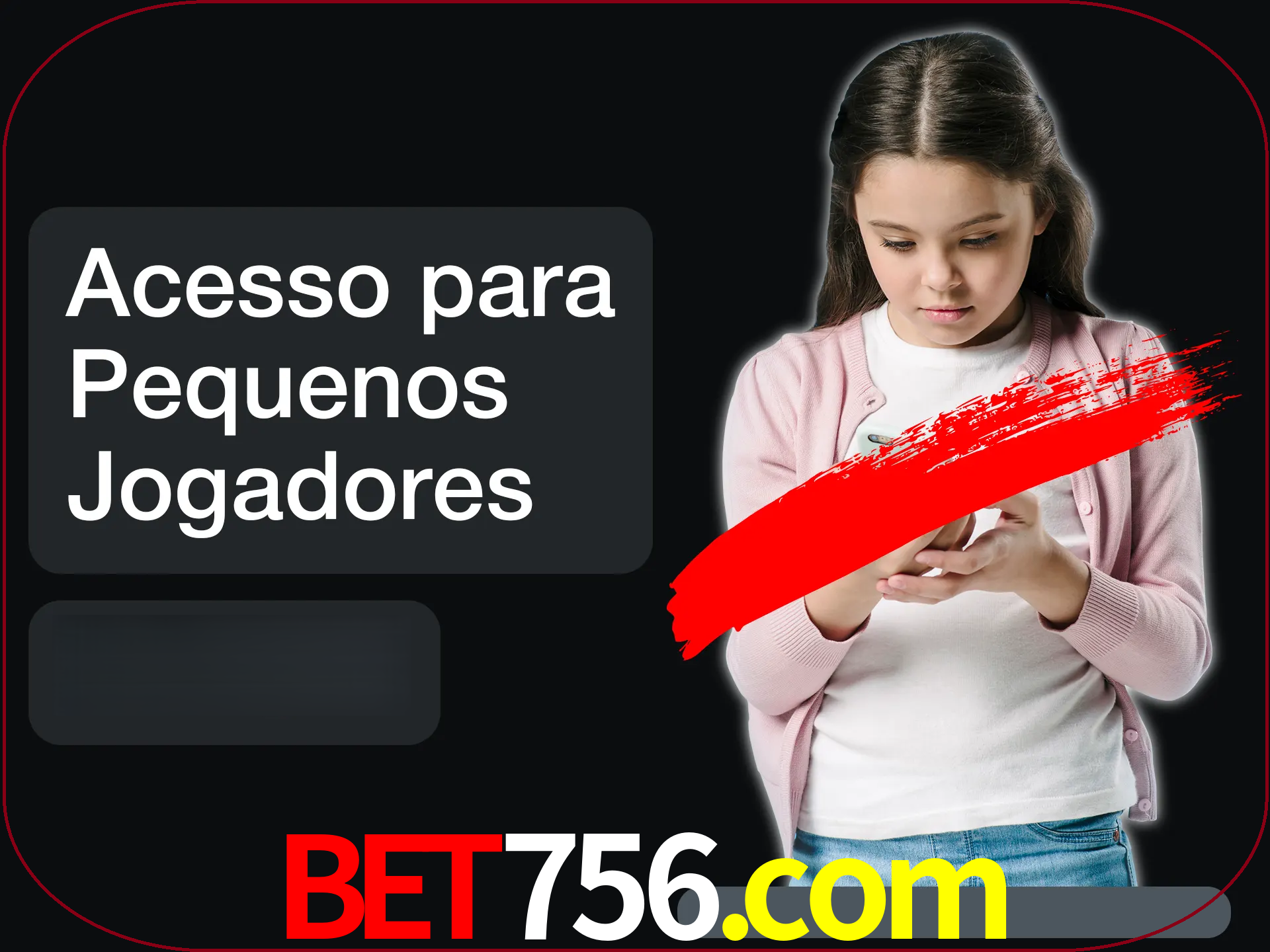 As crianças não podem jogar jogos de cassino.